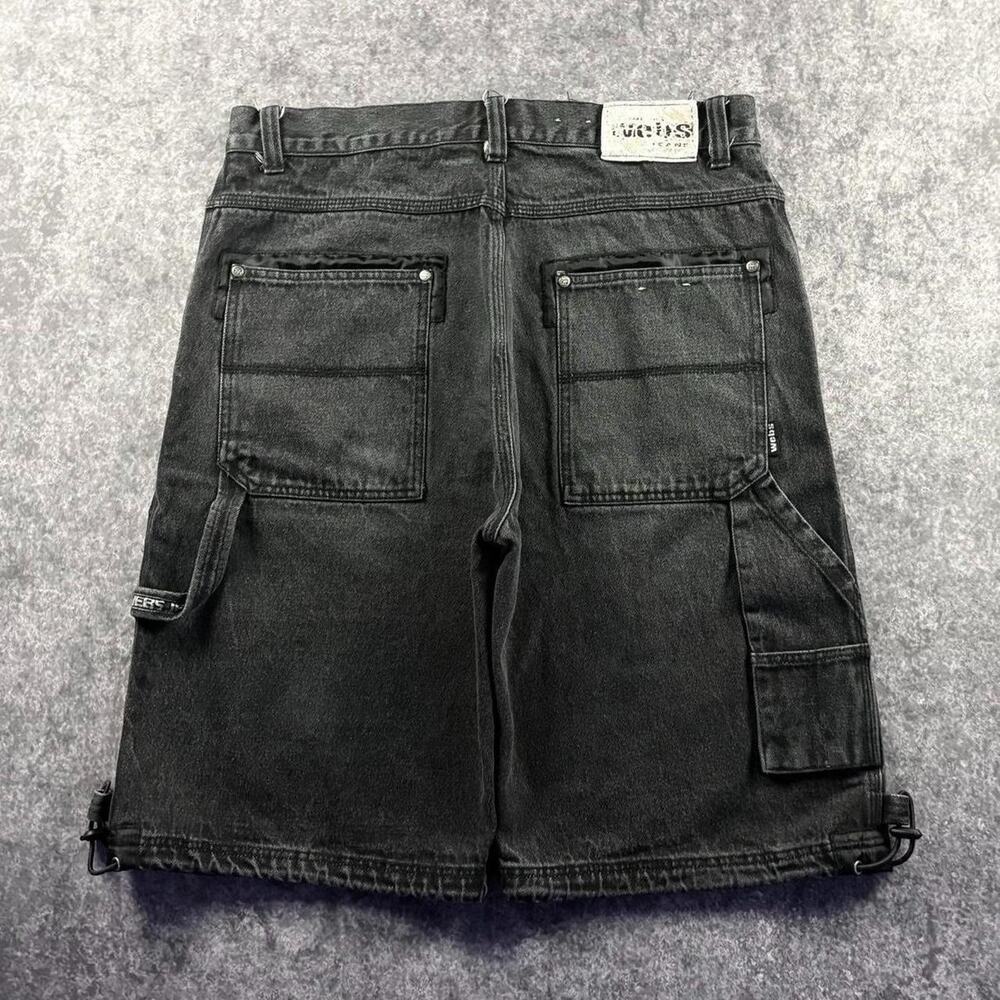 Vintage Webs Original Jeanswear W38 Baggy Black Carpenter Jorts Y2K